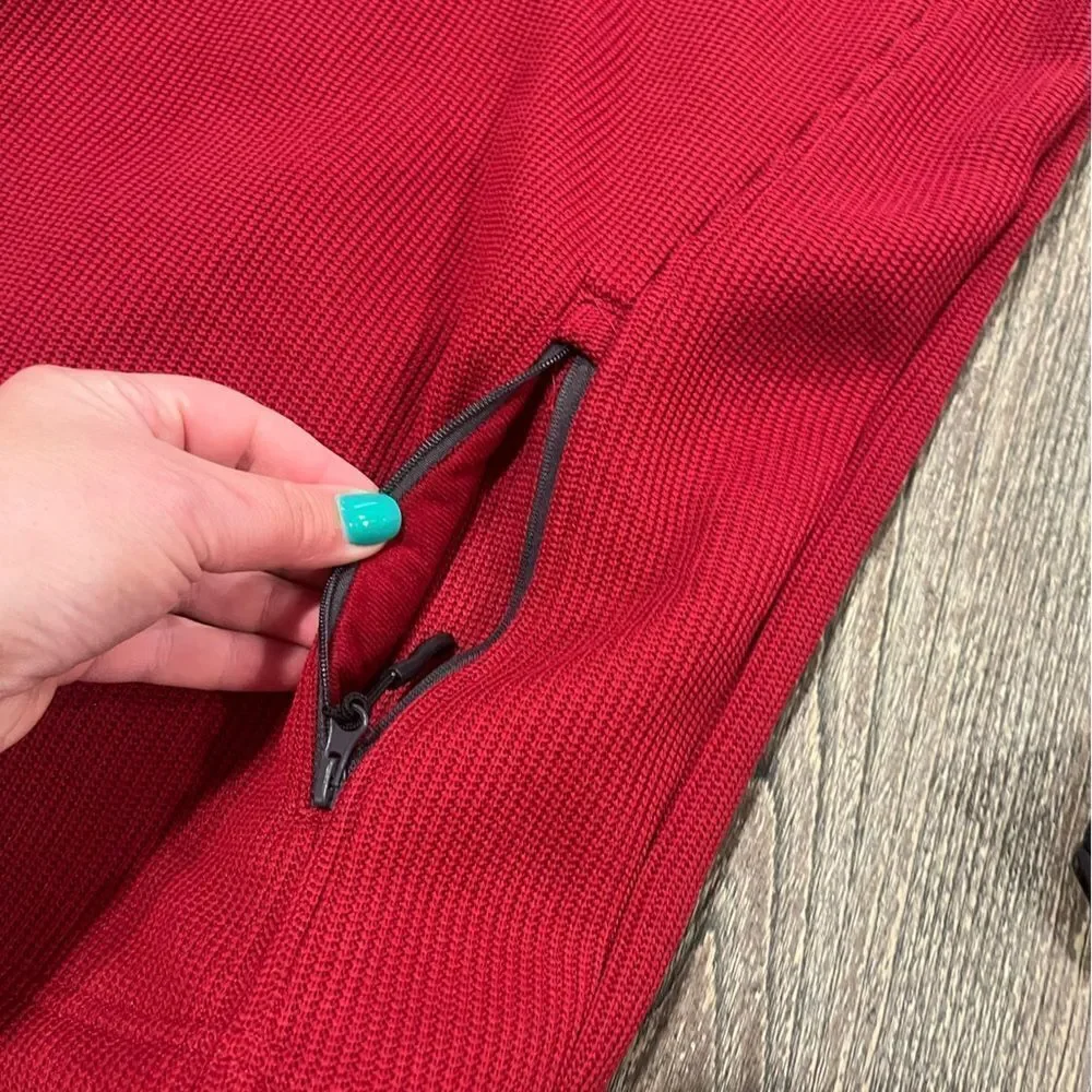 Colosseum Alabama Crimson Tide Pullover Jacket Zipper Pockets High Neck Red Sz M